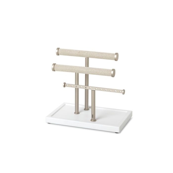 Umbra - Trigem Bracelet Bar - White/Nickel